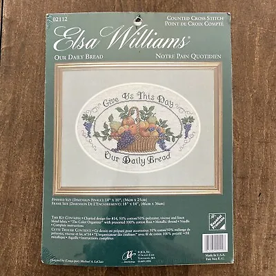 Elsa Williams Counted Cross Stitch Kit “Our Daily Bread” New • $12