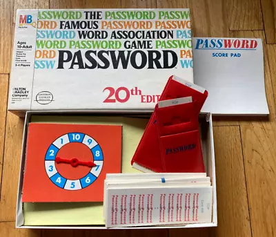 Vintage PASSWORD 1978 20th Edition COMPLETE Board Game Milton Bradley Gameshow • $12.99