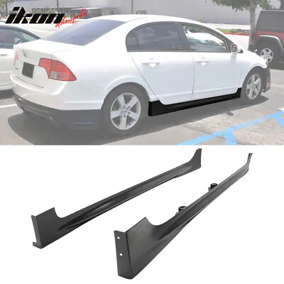 Fits 06-11 Honda Civic Sedan Mugen RR Style Side Skirts Extension In Pair PP 2PC • $114.99