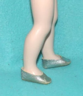 Vintage Madame Alexander Shoes In Silver Lame' For Your 13-14  Doll Show Wear • $6.99