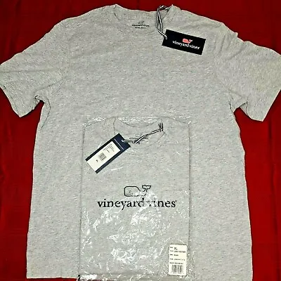 2-Pk Vineyard Vines Boys Sz XL(18)Crew Pocket TShirt Gray NWT Retail $24.50 Each • $12