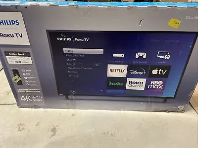 Philips 50  4K LED Smart TV 50PFL4756/F7 W - LOT Of 2 FOR PARTS • $237.59