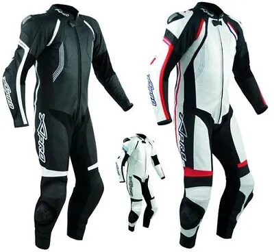 $253.70 • Buy Motorcycle Biker Full Body One Pc Perforated Leather Race Suit 1 PC A-Pro