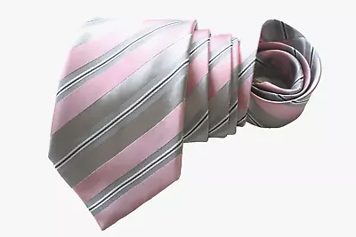 DONALD J. TRUMP MEN'S TIE PINK/STRIPED Width: 3.5/8  Length: 60  • $13.98