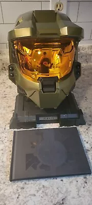 PRE-OWNED Halo 3 Legendary Edition Master Chief Helmet W/ Stand And Book No Game • $88