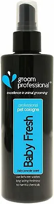 £8.49 • Buy Groom Professional Baby Fresh Pet Cologne 100/200ml Dog Spray Grooming Dogs Skin