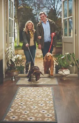 £77.89 • Buy Hug Rug 150x65cm (NATURE 15) Dirt Trapper Door Mat / Runner Machine Washable  