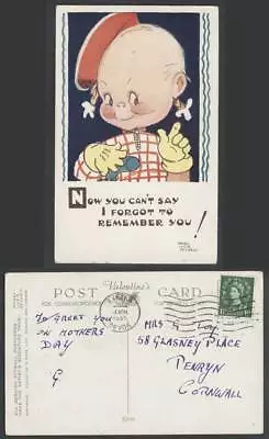 MABEL LUCIE ATTWELL Old Postcard Now U Can't Say I Forgot To Remember You N.5209 • £2.99