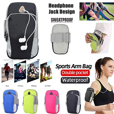 £3.75 • Buy Sports Arm Band Mobile Phone Holder Bag Running Gym Armband Exercise All Phones