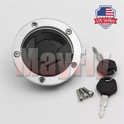 Fit For Z750 Z800 Z1000 Z1000SX Ninja 1000 Fuel Gas Tank Cap Cover Lock W/ Key • $25.79