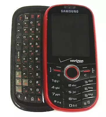 Samsung Intensity SCH-U450 - Red ( Verizon ) Cellular Slider Keyboard Phone • $9.34