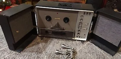 Voice Of Music V-M TAPE-O-MATIC Model 744 Reel To Reel Tested Spins Works • $200