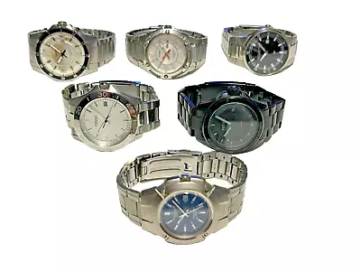 6x Mens Fossil Kenneth Cole Casio Diver Style Metal Watches Running • $14.99