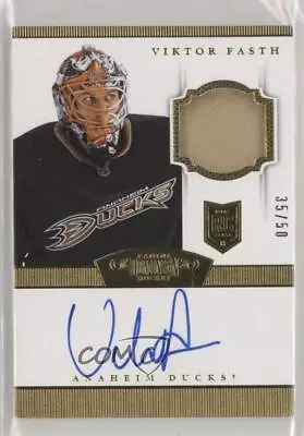 2013-14 Panini Dominion Gold /50 Viktor Fasth #136 RPA Rookie Patch Auto RC • $17.79