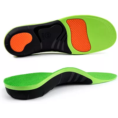 £9.99 • Buy Orthotic Shoe Insoles Arch Support Inserts Flat Feet Plantar Fasciitis Men Women