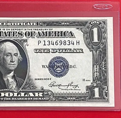 $1 1935-e Blue Seal ( Silver Certificate ) Uncirculated • $19