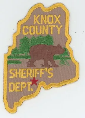 Maine Me Knox County Sheriff Nice State Shaped Shoulder Patch Police • $5.99