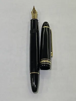 Montblanc Meisterstuck 146 Le Grand Black Fountain Pen 4810 14k Gold Nib • $369
