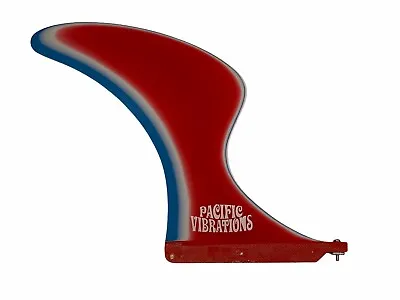 Pacific Vibrations 9.25  Surfboard FOOTBALL FIN Vintage Template Fiberglass • $79.99
