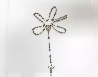 Vintage Hayward Sterling Silver Rosary  ~ 21.5 ~ 12.7g~ 4-E400 • $39.99