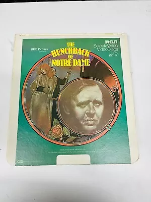 The Hunchback Of Notre Dame RCA SelectaVision CED VideoDisc B&W Victor Hugo's • $3.99