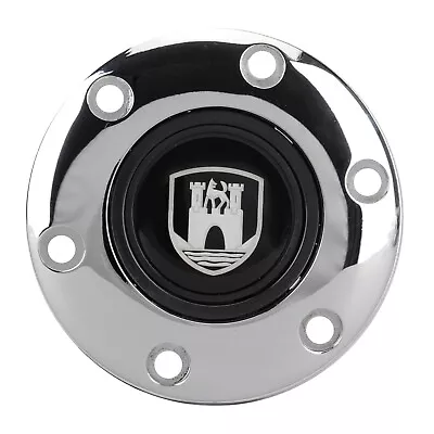 1959-1979 VW Ghia Type 3 Volante Horn Button Chrome Etched Castle Emblem • $62.95