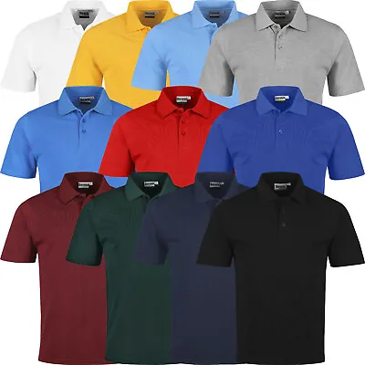 £6.99 • Buy Mens Polo Shirts Short Sleeve Premium Regular Fit Pique Work Casual Plain Top