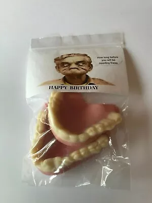 Birthday Retirement Novelty Joke Funny  Gift Dentures False Teeth 40th 50th 60th • £5.25