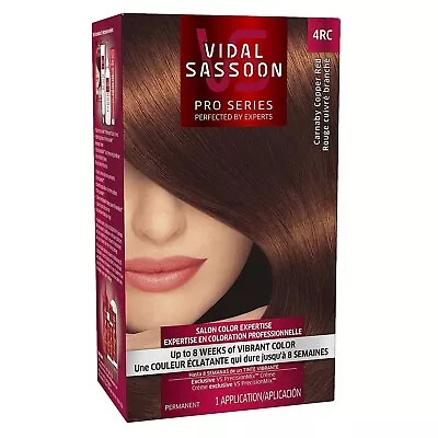 Vidal Sassoon Pro Series Hair Color 4RC Dark Copper Red 1 Kit • $11.99