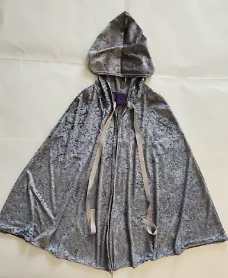 Cykxtees Hooded Cape Cloak Gray Cosplay Gothic Medieval Renaissance One Size • $20.99