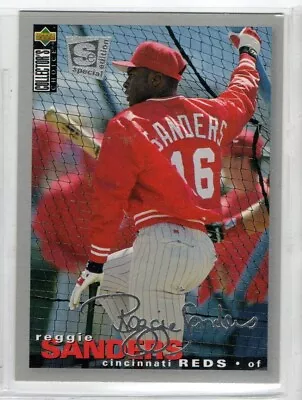 Reggie Sanders   Baseball  1994 Upper Deck Collector's Choice  Silver Signa • $4.50