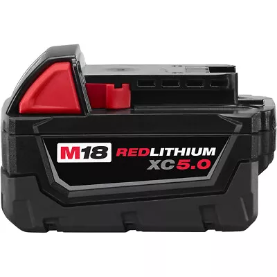 Milwaukee Tool 48-11-1850 M18XC-5.0AH Red Lithium Battery New In Box Genuine • $53.99