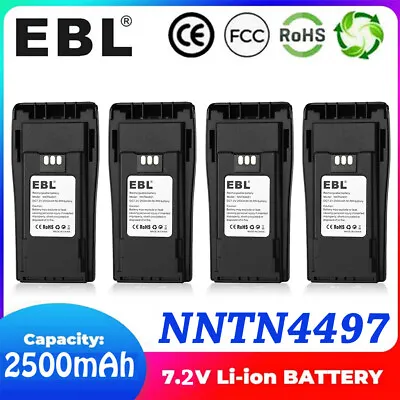 4x 2500mAh NNTN4497 Battery For Motorola CP040 CP150 CP200 EP450 PR400 Radio • $63.99