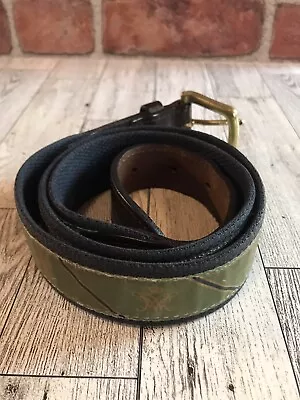 Vineyard Vines Adult 36” Belt Blue Green Brass Buckle • $14.96