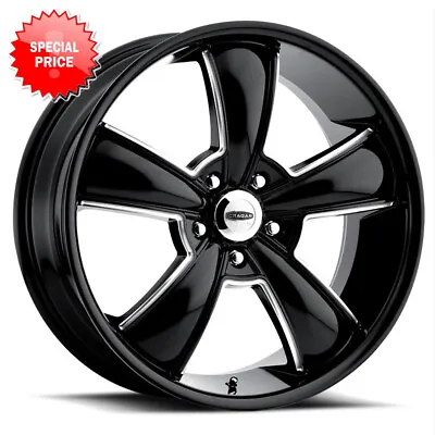 CRAGAR 615BMBC Modern Muscle 20X10 5X114.3 ET39 Black/Mach Accents (Qty Of 1) • $109