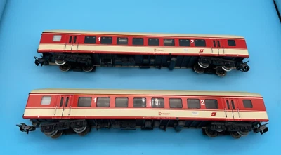 £5.71 • Buy 2 X Marklin 4128 Ho Gauge 1st/2nd Class Austrian Coaches Obb  50 81 37-35 040-3