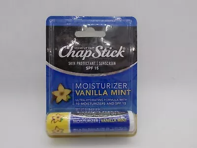 ChapStick Lip Moisturizer SPF 15 VANILLA MINT 0.15 Oz Ultra Rare • $45