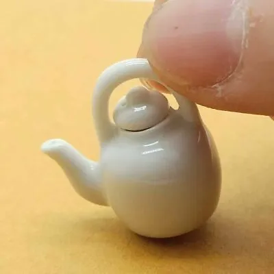 Miniature European Style Plain White Porcelain Ceramic Teapot - TP029 • $3.45