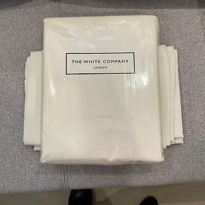 White Company Savoy Ivory Bed Linen: 3 S. King Duvets 1 Emperor Flat Sheet. • £190