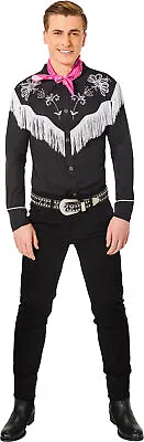 $31.45 • Buy Western Cowboy Ken Adult Mens Costume Shirt Bandana NEW Barbie Movie