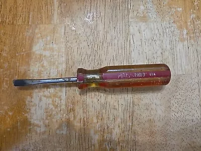 Mac Tools Vintage 2.5  Blade Flat Tip Screwdriver Worn PHR3 • $13