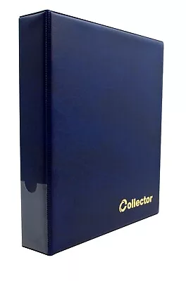 Collector 50p £1 £2 €1 €2 Coin Album For 280 Coins Book Folder Box BLUE /SOP • £17.99