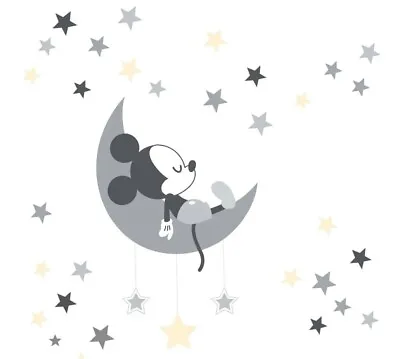 Disney Baby Mickey Mouse Gray & Yellow Celestial Wall Decals By Lambs & Ivy • $11.69