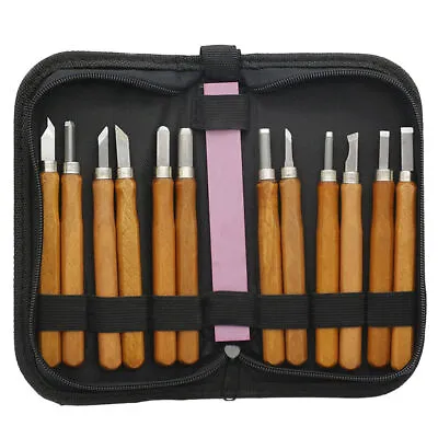 £19.19 • Buy 14Pcs Woodworking Carving Hand Chisel Kit Wood Working Professional Gouges Tools