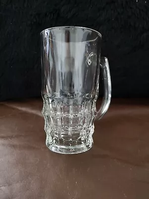 Glass Tankard Vintage Jacobean Thick Heavy Half Pint Facet Base  • £8