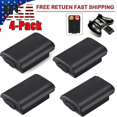 $6.89 • Buy 4Pack AA Battery Back Cover Case Shell Pack For Xbox 360 Wireless Controller USA