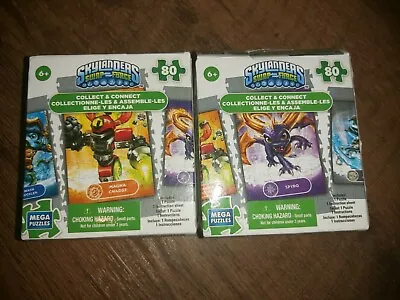 Lot Of 2 Skylanders Swap Force Collect And Connect 80-Pce Puzzles Spyro & Magna  • $8.70