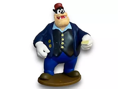 Disney Mickey Mouse Pete Train Station Conductor Ticket Taker PVC Figure On Base • $6