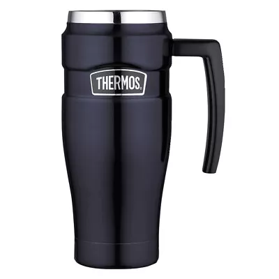 NEW Thermos Stainless Steel King Travel Mug Blue 470ml • $34