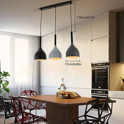 3-Head Hanging Ceiling Light Pendant Kitchen Island Lamp Chandelier Lighting E26 • $49.40